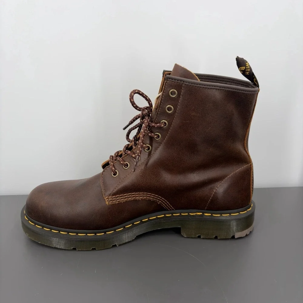 Dr Martens 1460 SR Slip Resistant Boots Men 14 Rustic Combat Work Lace Up Eyelet